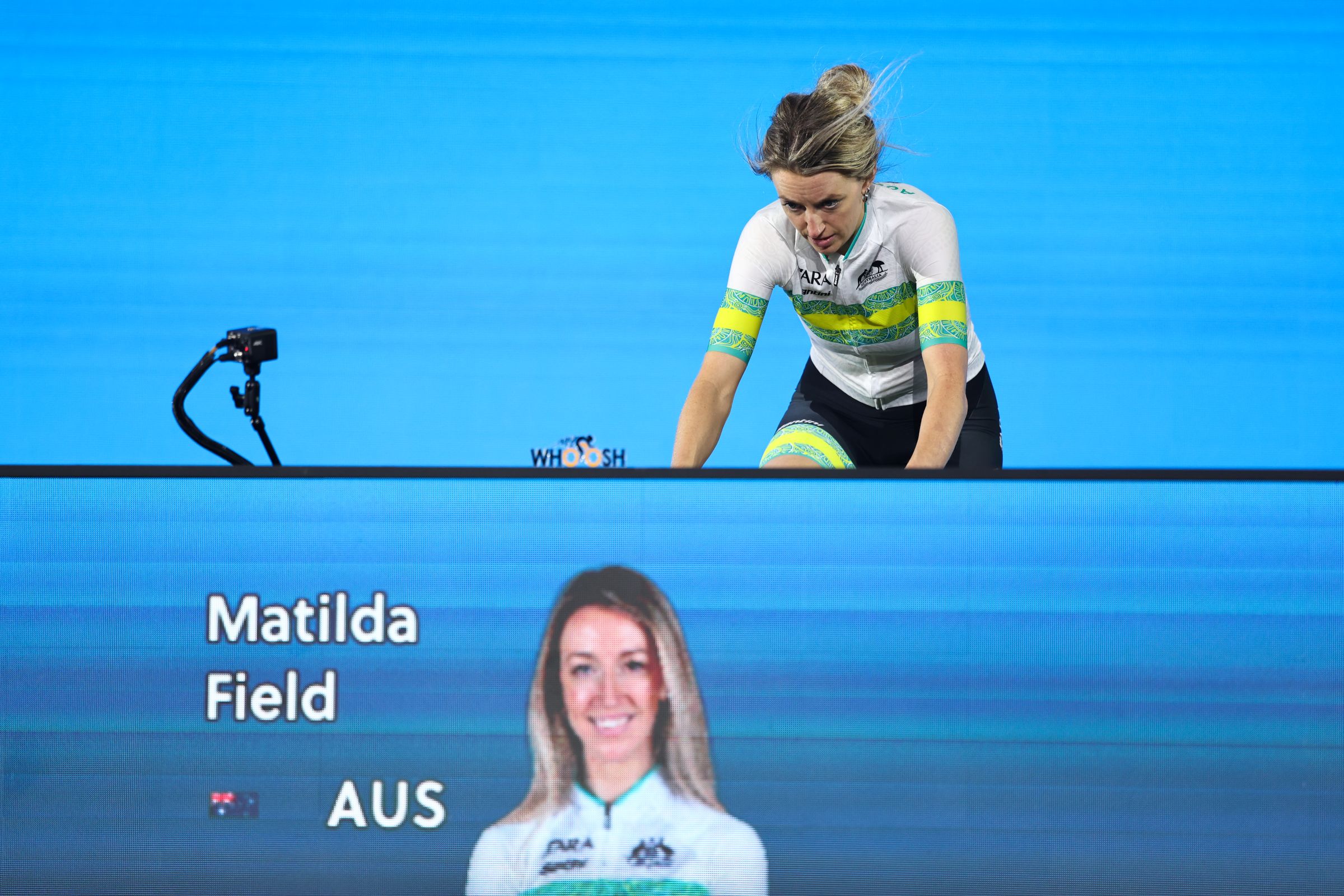 Matilda Tilly Field, Australian cyclist for the ARA Australian Cycling Team during the 2025 UCI Cycling Esports World Championships